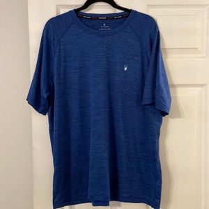 SPYDER Man Shirt size XL excellent condition length 30” bust 46” blue color